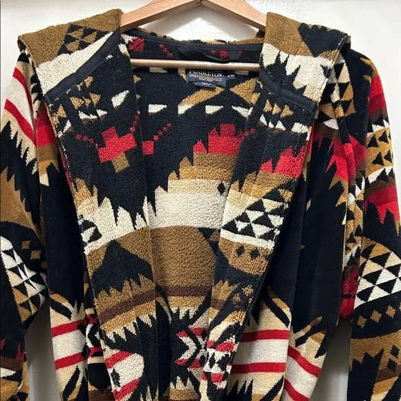 Pendleton Nehalem Cotton Velour Bathrobe NWOT - Picture 5 of 11